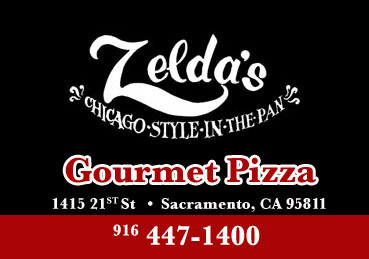 Zeldas Chicago style gourmet pizza is skillfully prepared, located in Sacramento, CA